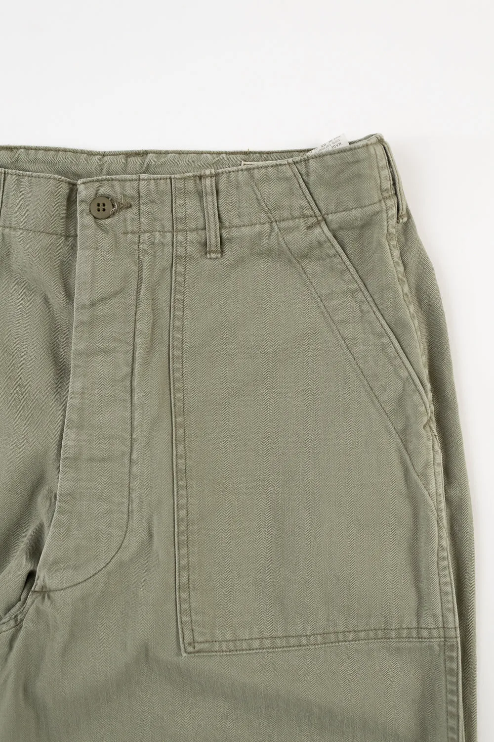 01-5103-16 - Herringbone Summer Fatigue Pants - Green