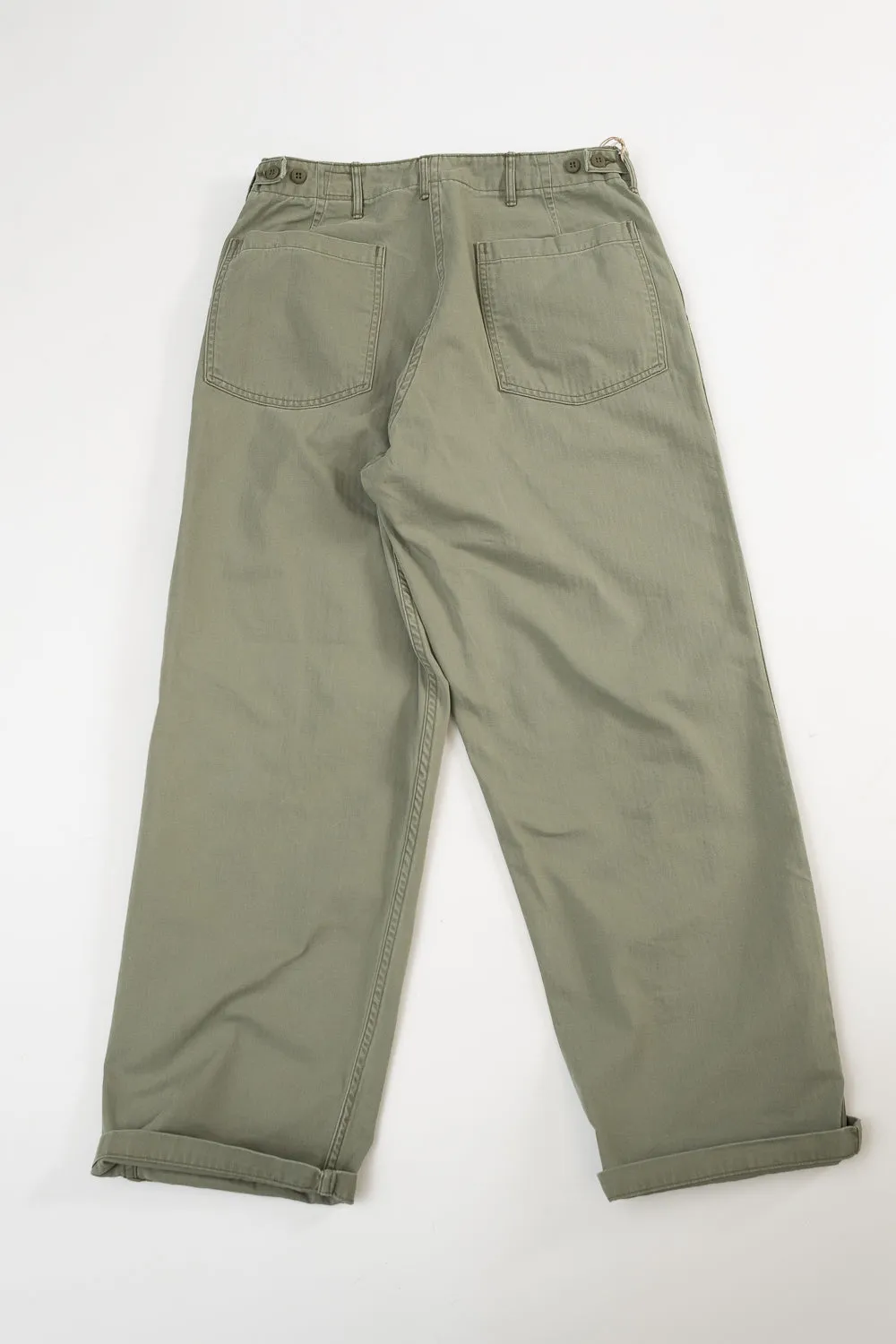 01-5103-16 - Herringbone Summer Fatigue Pants - Green