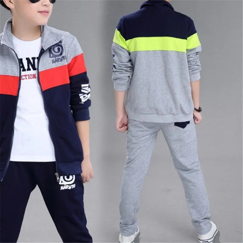 2-piece Color-block Coat & Pants for Boy