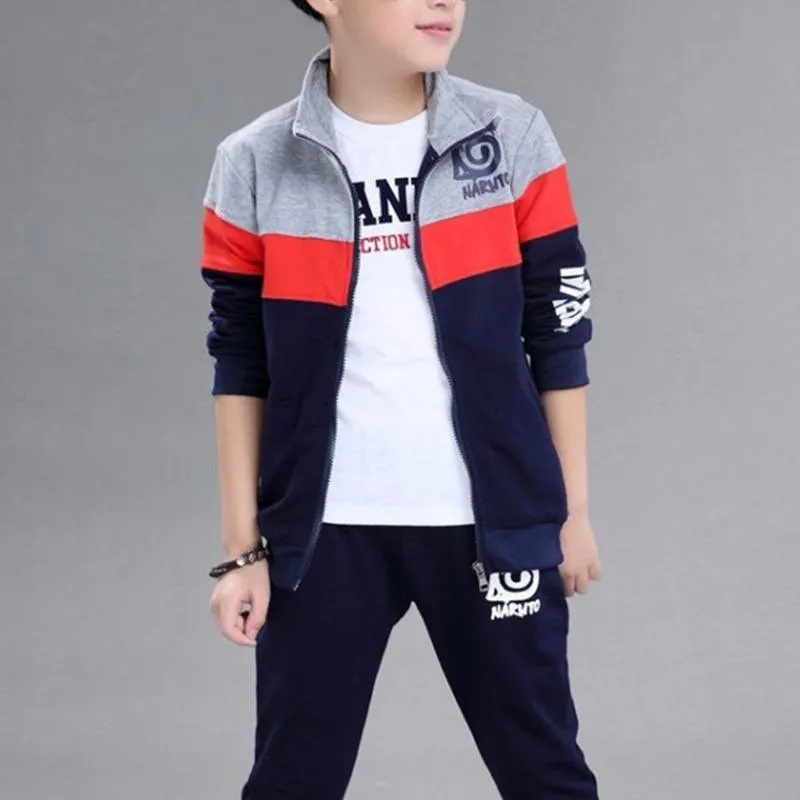 2-piece Color-block Coat & Pants for Boy