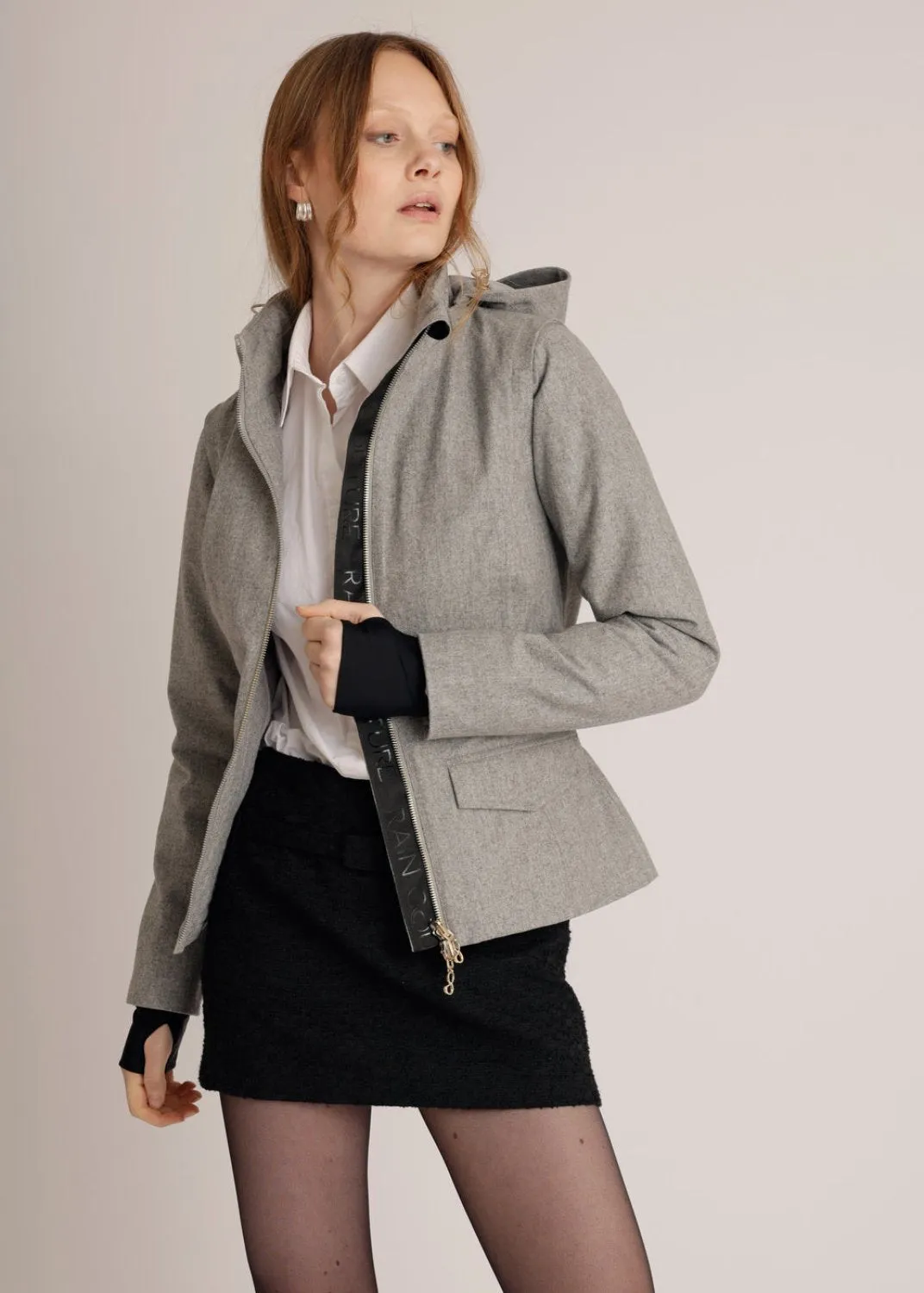 3-in-1 wool Waterproof Jacket & Bodywarmer - Grey Wool