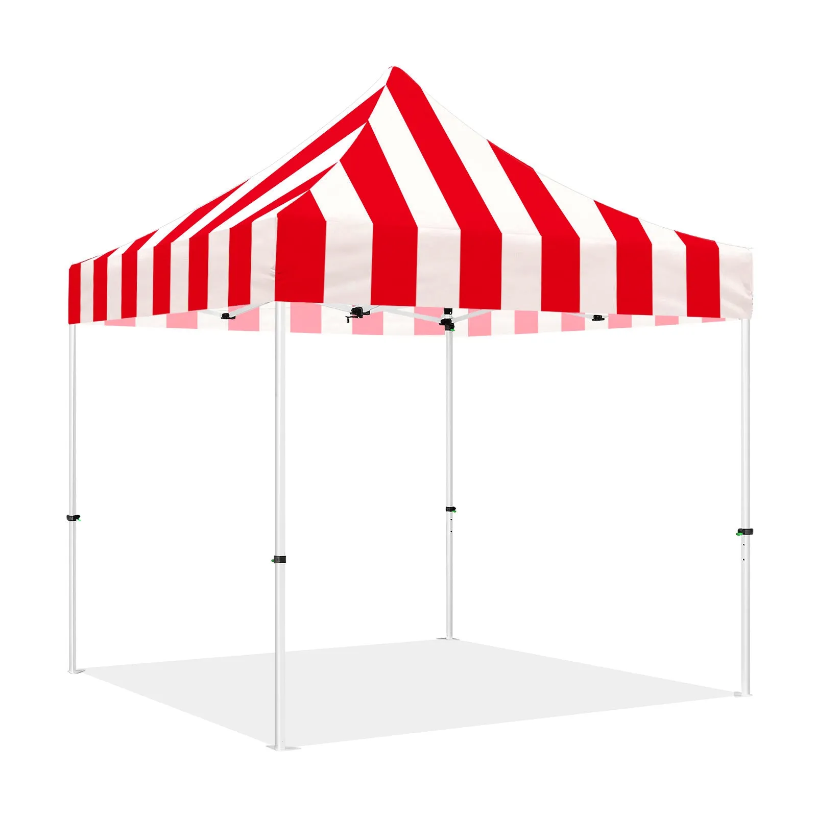 ABLEM8CANOPY Carnival 10x10 Red and White Striped Canopy Tent