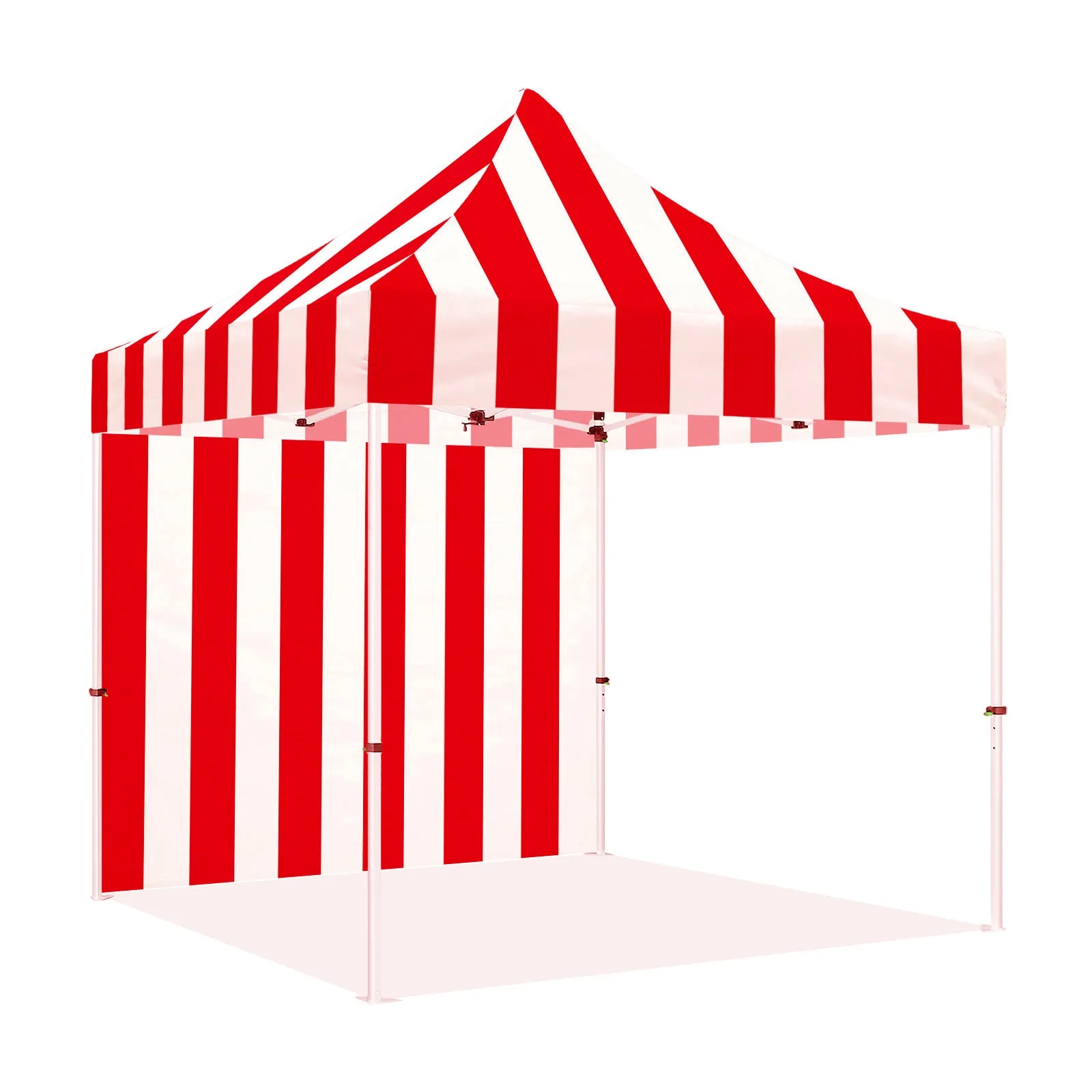 ABLEM8CANOPY Carnival 10x10 Red and White Striped Canopy Tent