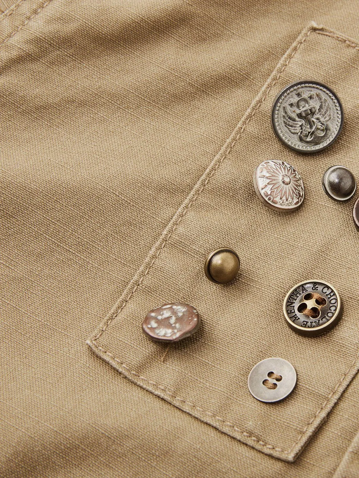 Aelfric Eden Button Decoration Cargo Pants