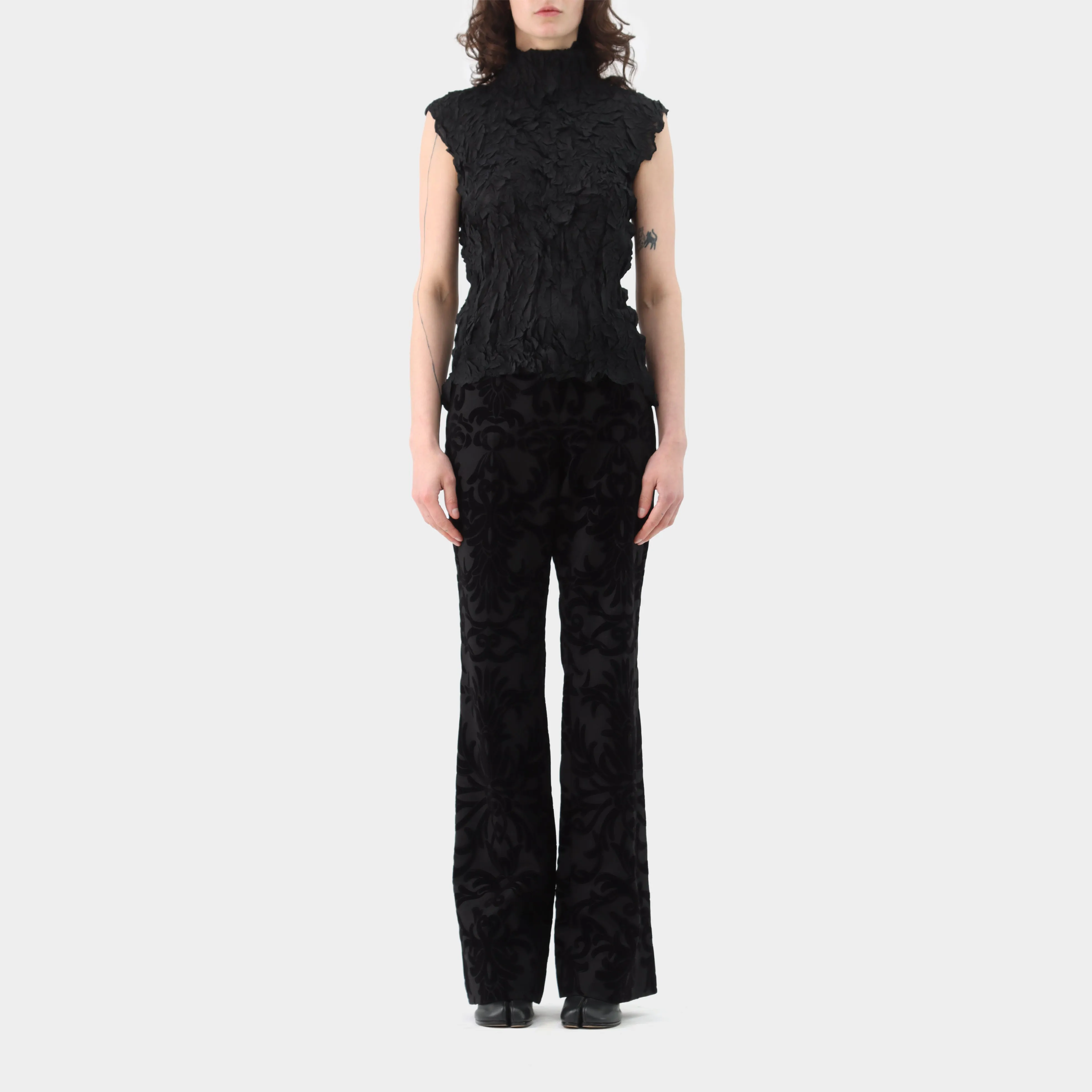 Alexander McQueen Velvet Brocade Trousers