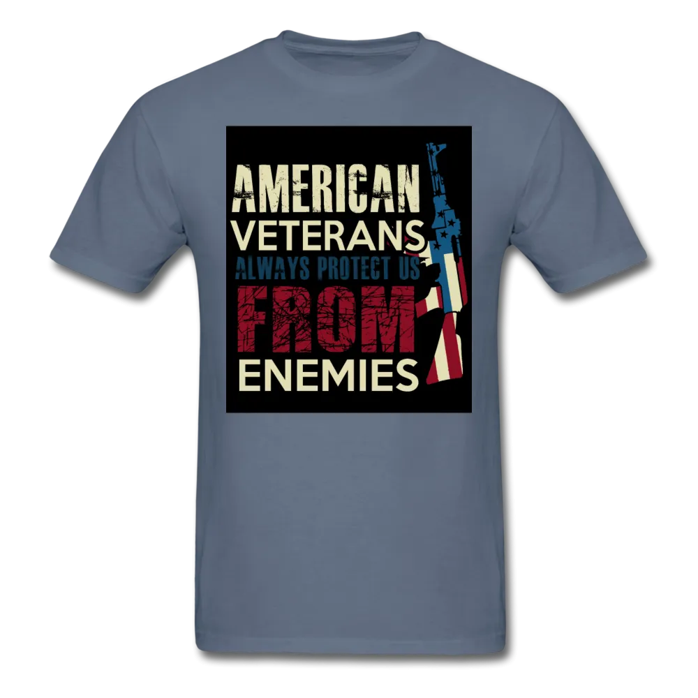 American Veterans Always Protect Us From Enemies Men's Classic T-Shirt