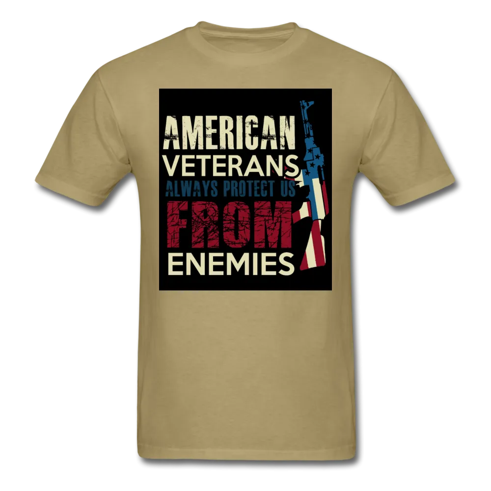 American Veterans Always Protect Us From Enemies Men's Classic T-Shirt