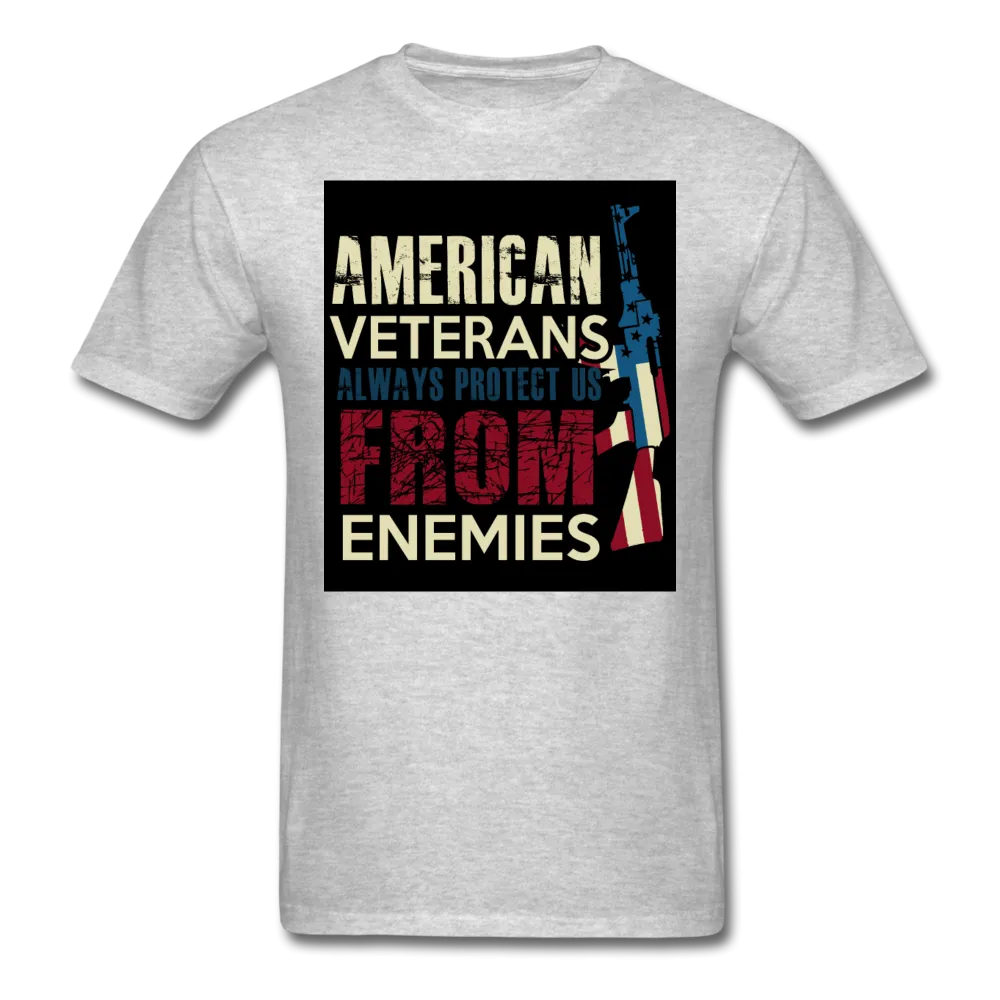 American Veterans Always Protect Us From Enemies Men's Classic T-Shirt