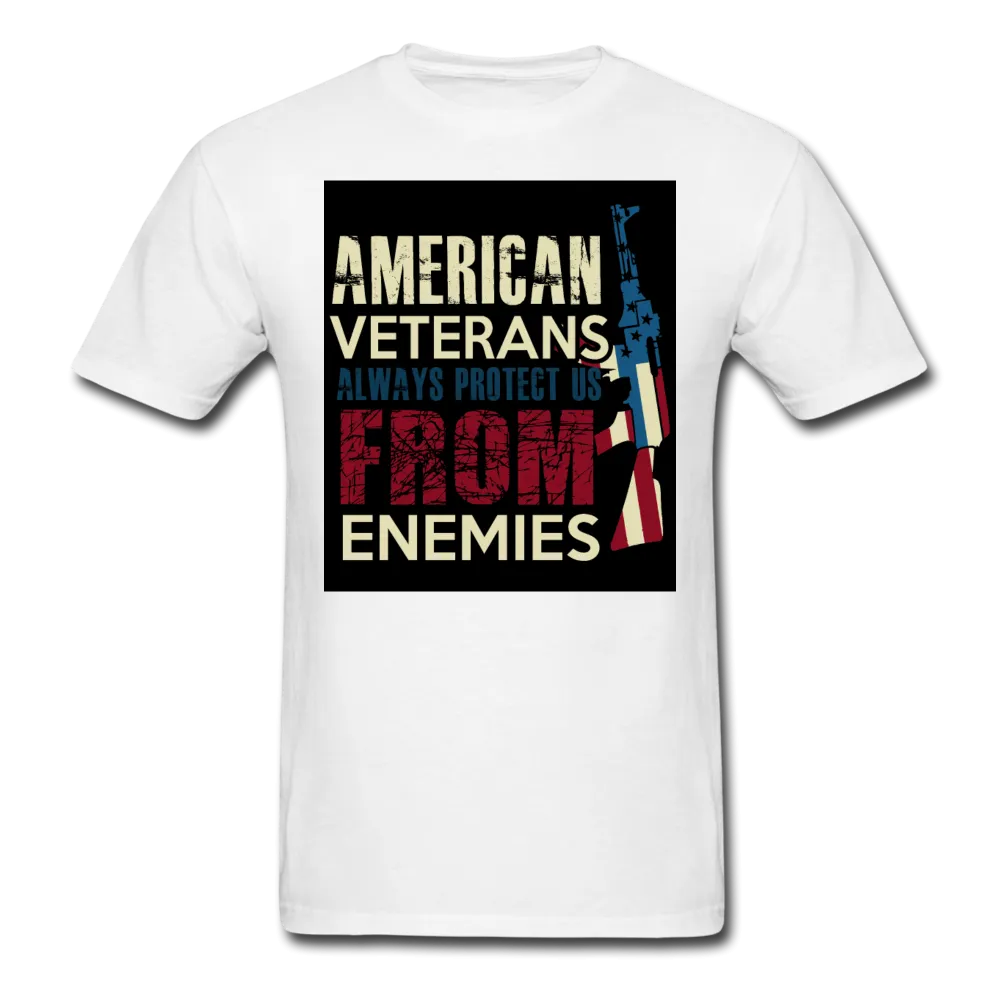 American Veterans Always Protect Us From Enemies Men's Classic T-Shirt