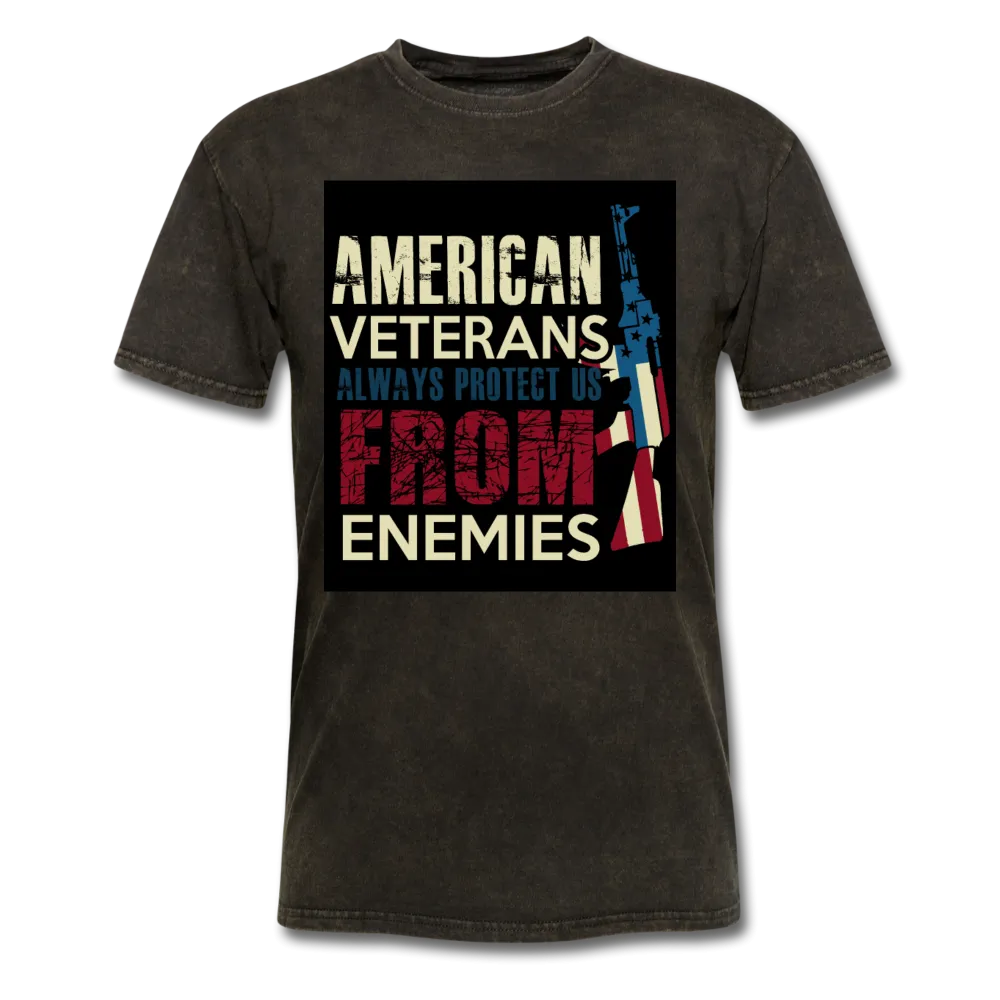 American Veterans Always Protect Us From Enemies Men's Classic T-Shirt