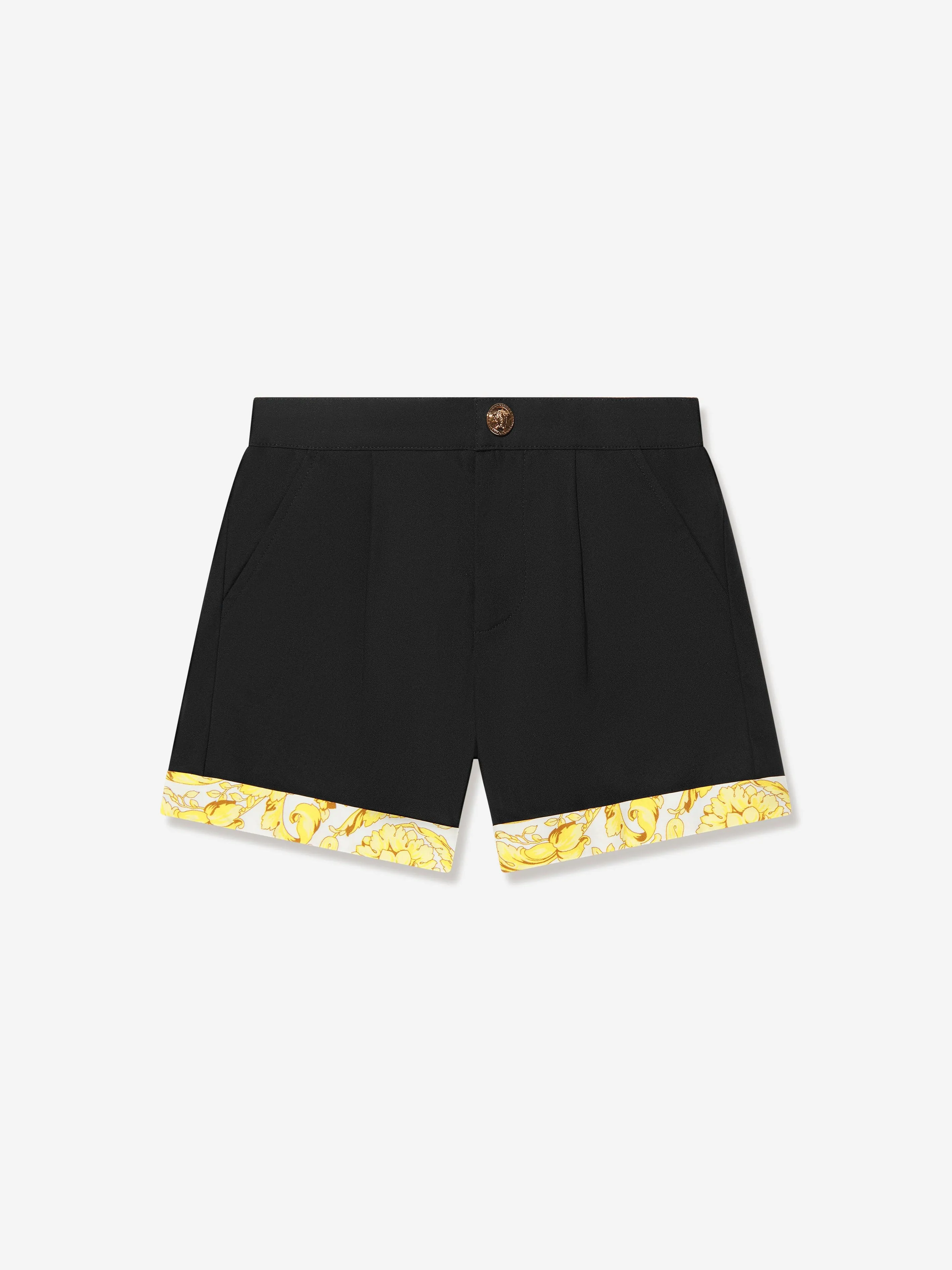 Baby Boys Borroco Trim Shorts in Black