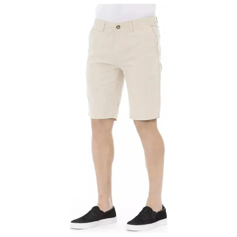 Baldinini Trend Beige Cotton Men Bermuda Short