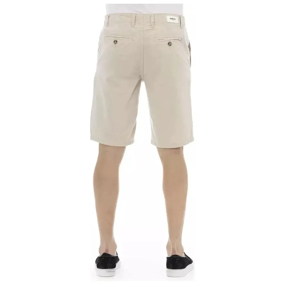 Baldinini Trend Beige Cotton Men Bermuda Short