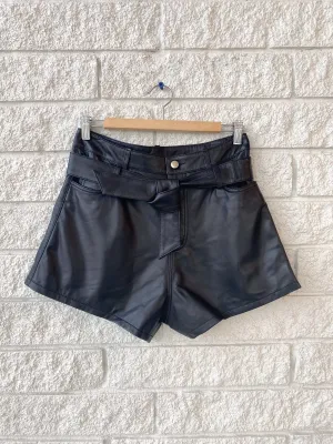 Banks Paper Bag Leather Boyfriend Short