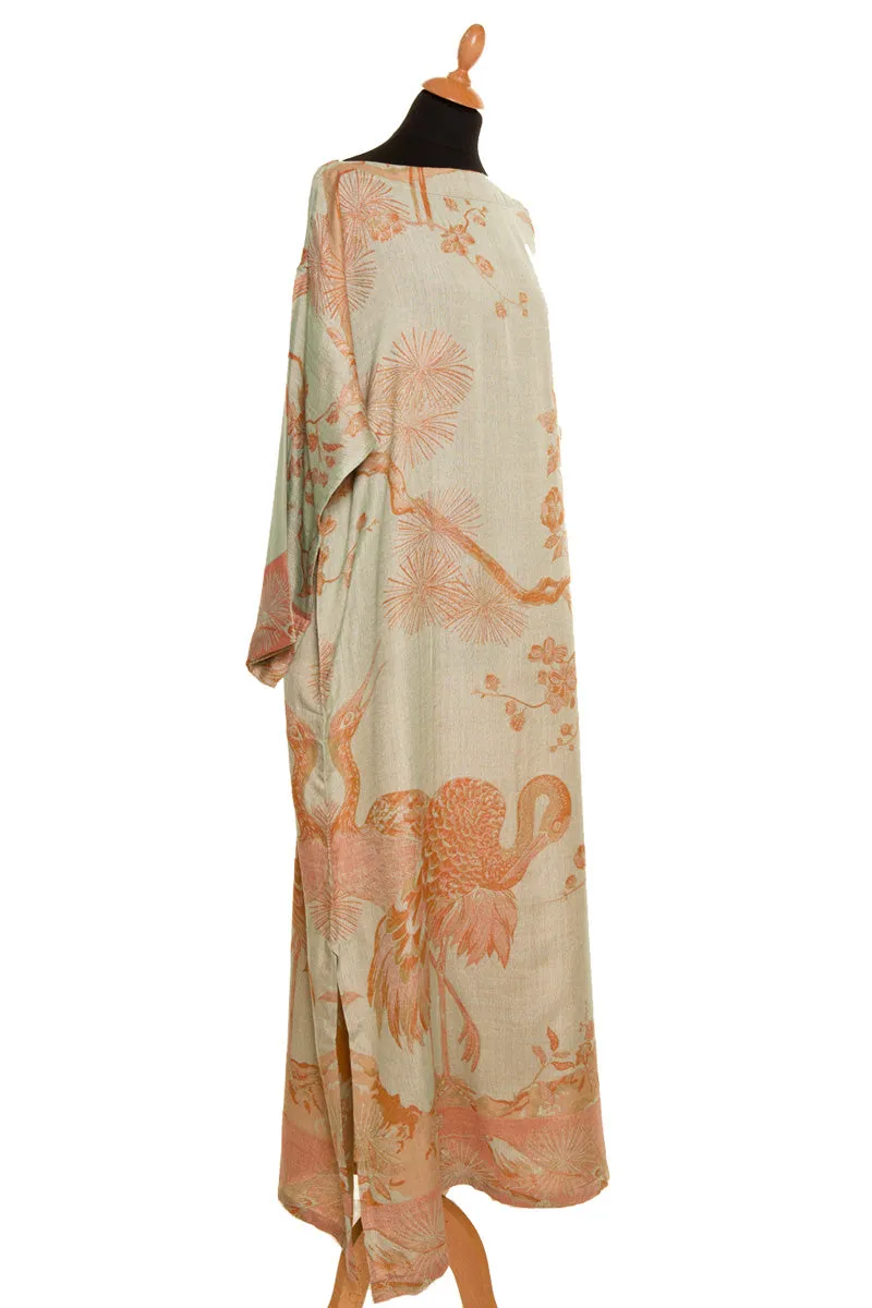 Bateau Neck Kaftan in Eggshell