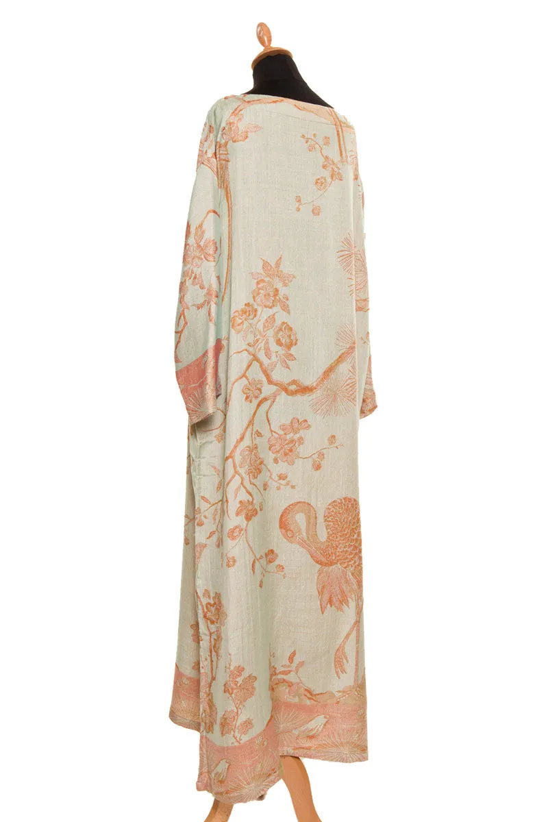 Bateau Neck Kaftan in Eggshell