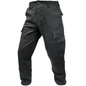 Black ACU Ripstop Combat Pants