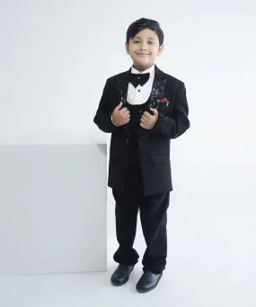 Black Colour New Coat Suit for Boys