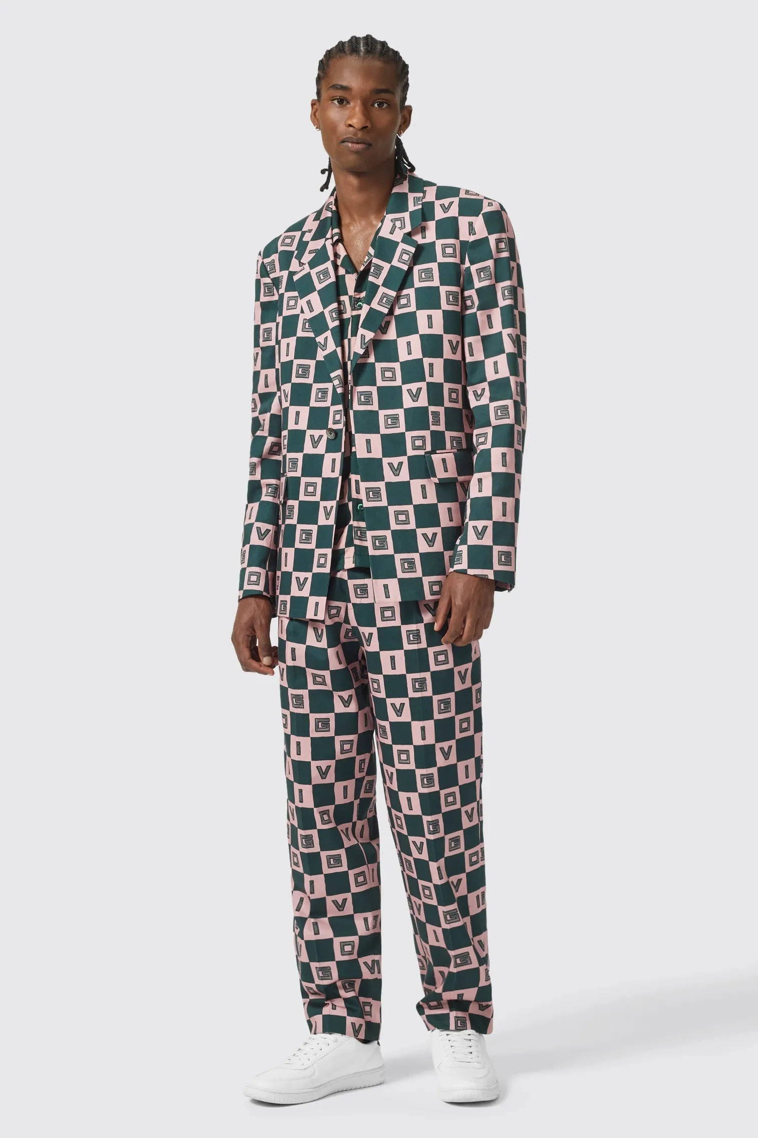 Bonucci Oversized Green Check Suit - ARCHIVE