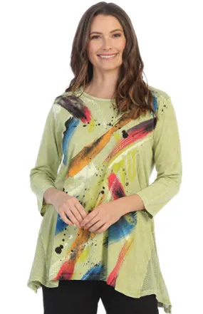 Bora Bora Mineral Washed Mesh Contrast Cotton Tunic