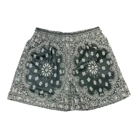 Bravest Studios Paisley Faded Black Shorts