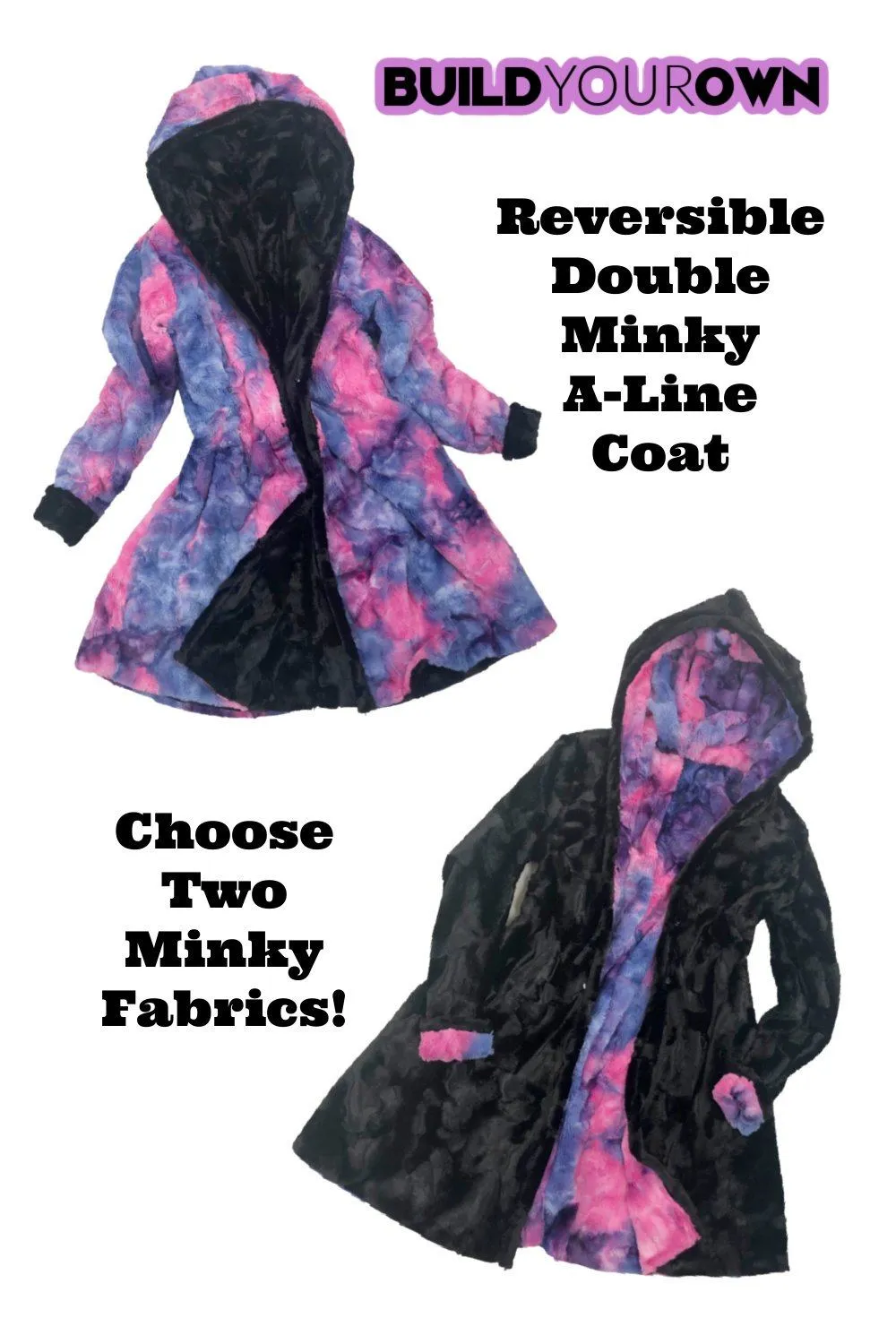 Build Your Own Reversible Double Minky A Line Coat