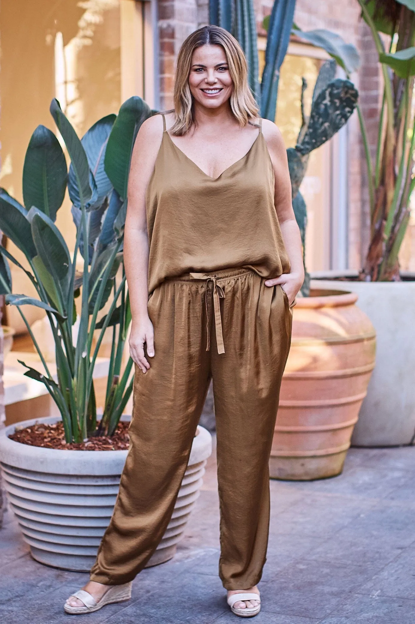 Camilla Pants Khaki