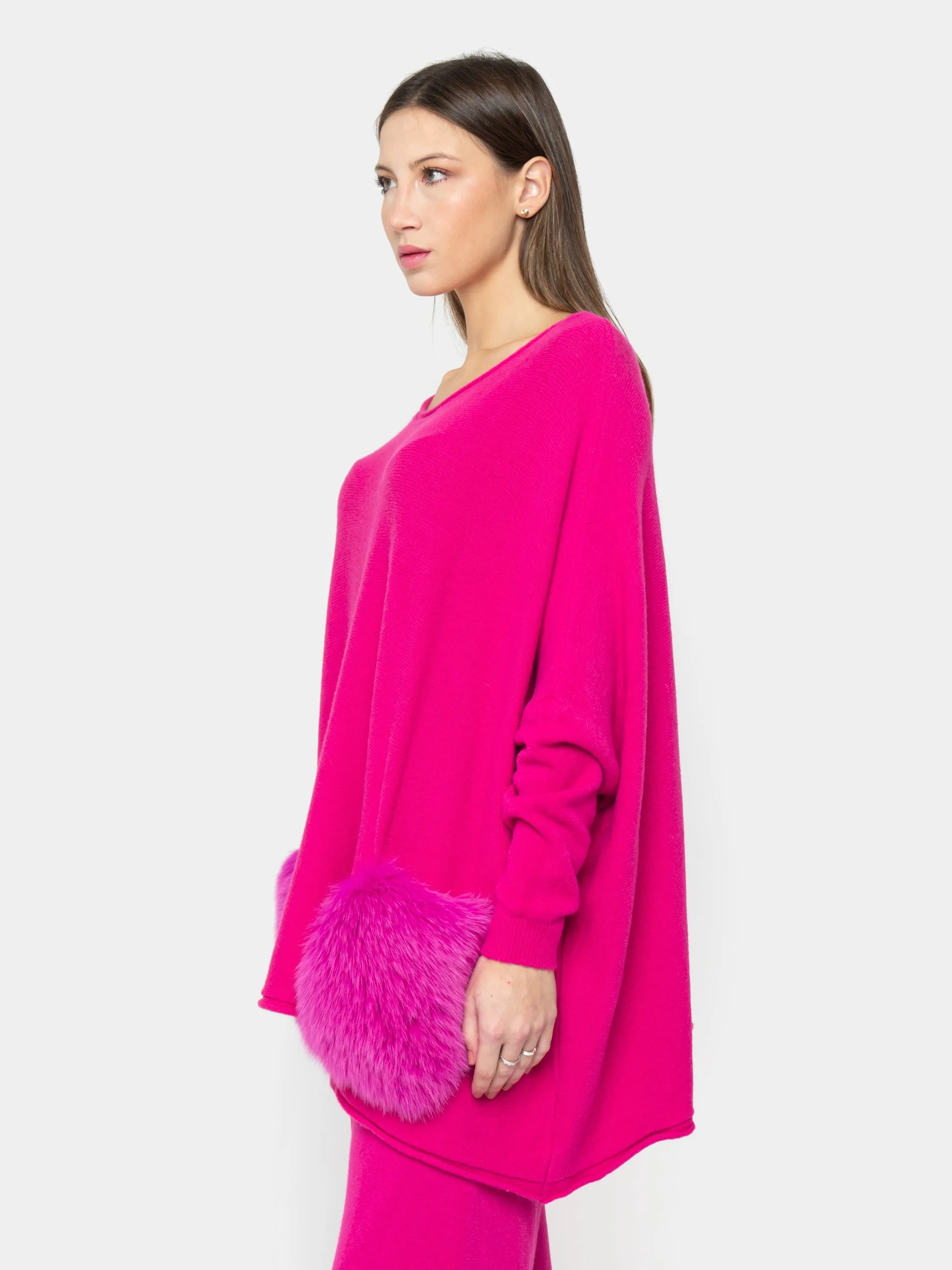 CAPRI - fuchsia Fox pockets