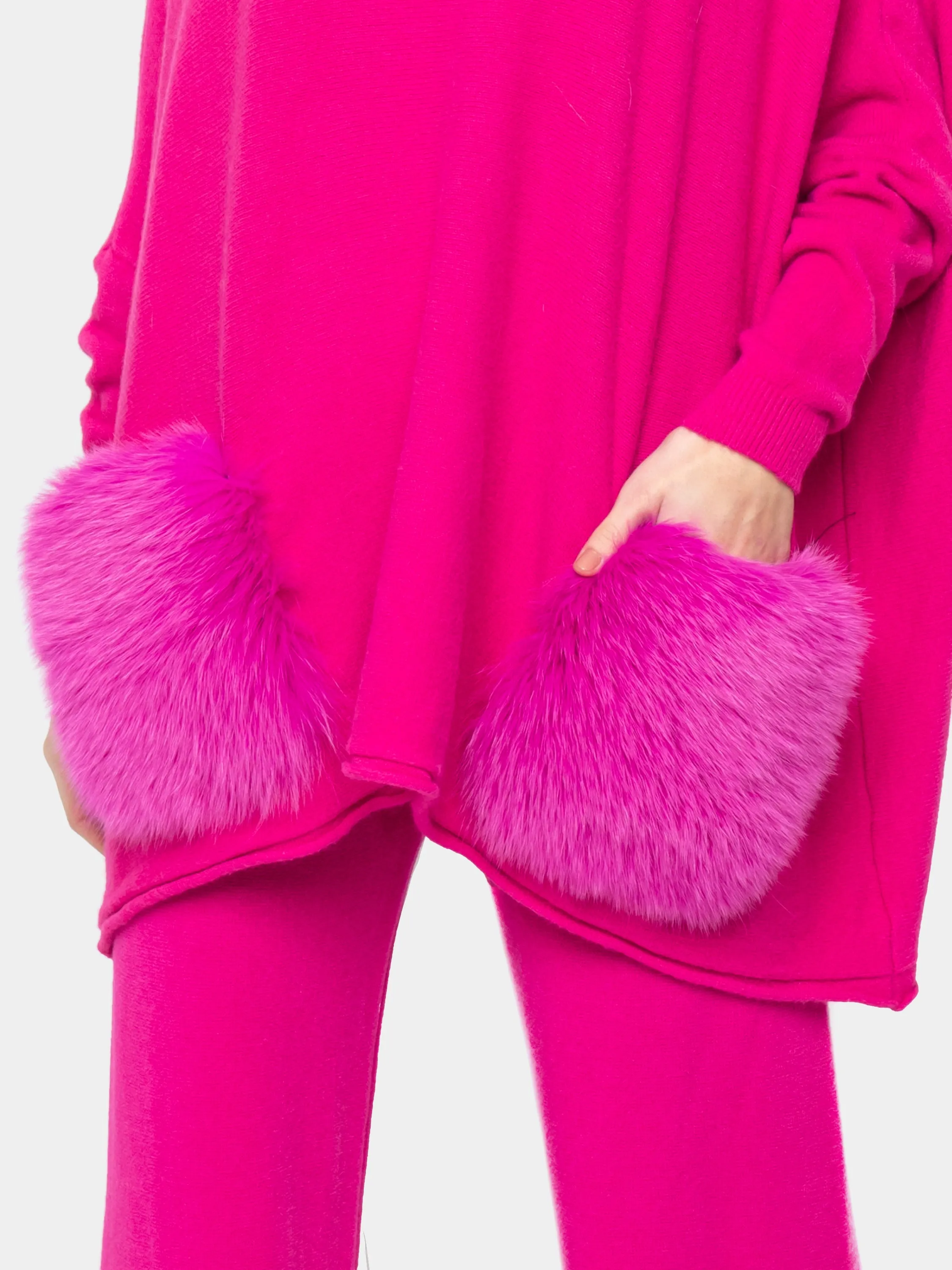 CAPRI - fuchsia Fox pockets