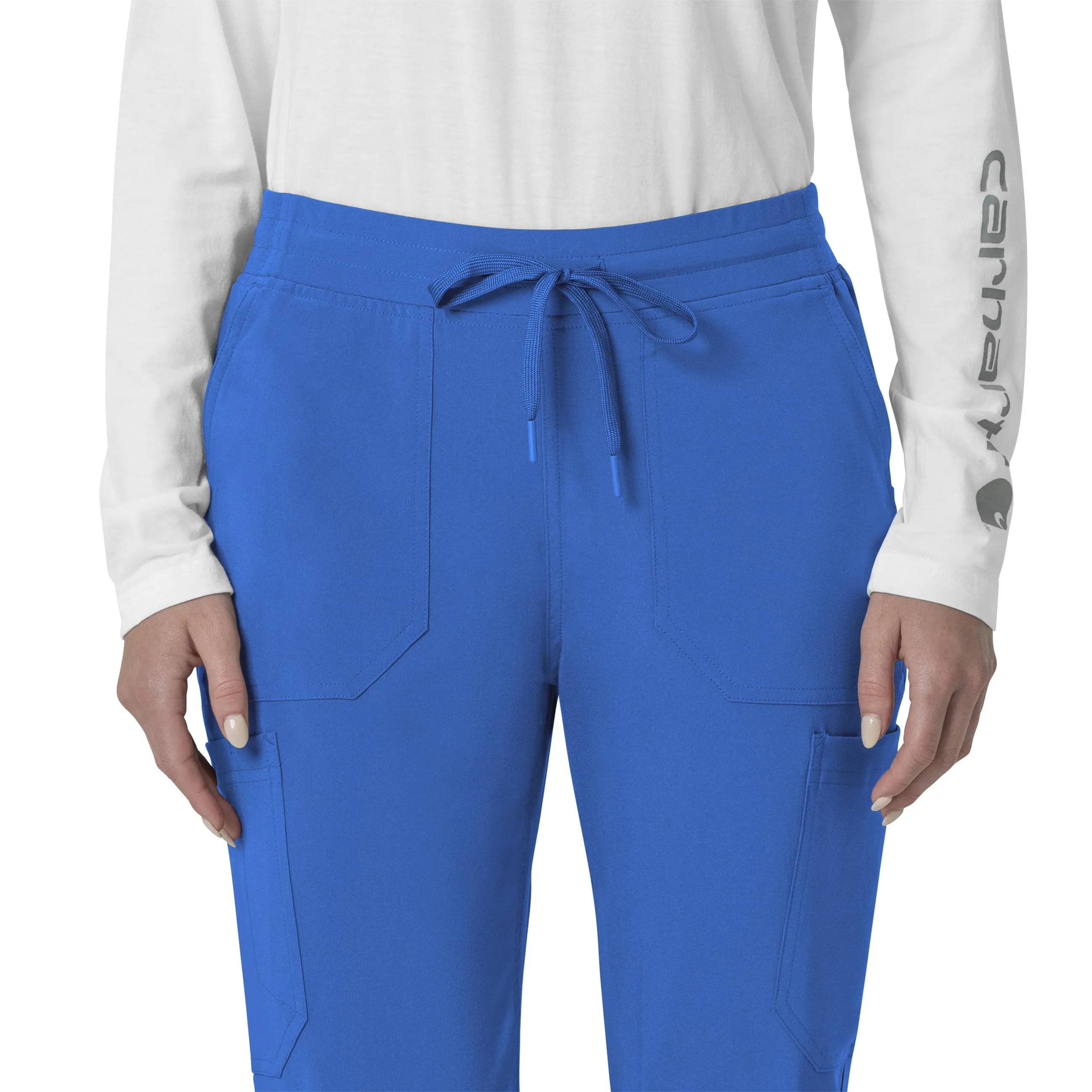 Carhartt Force Cross-Flex Women's Cargo Jogger Scrub Pant - Royal