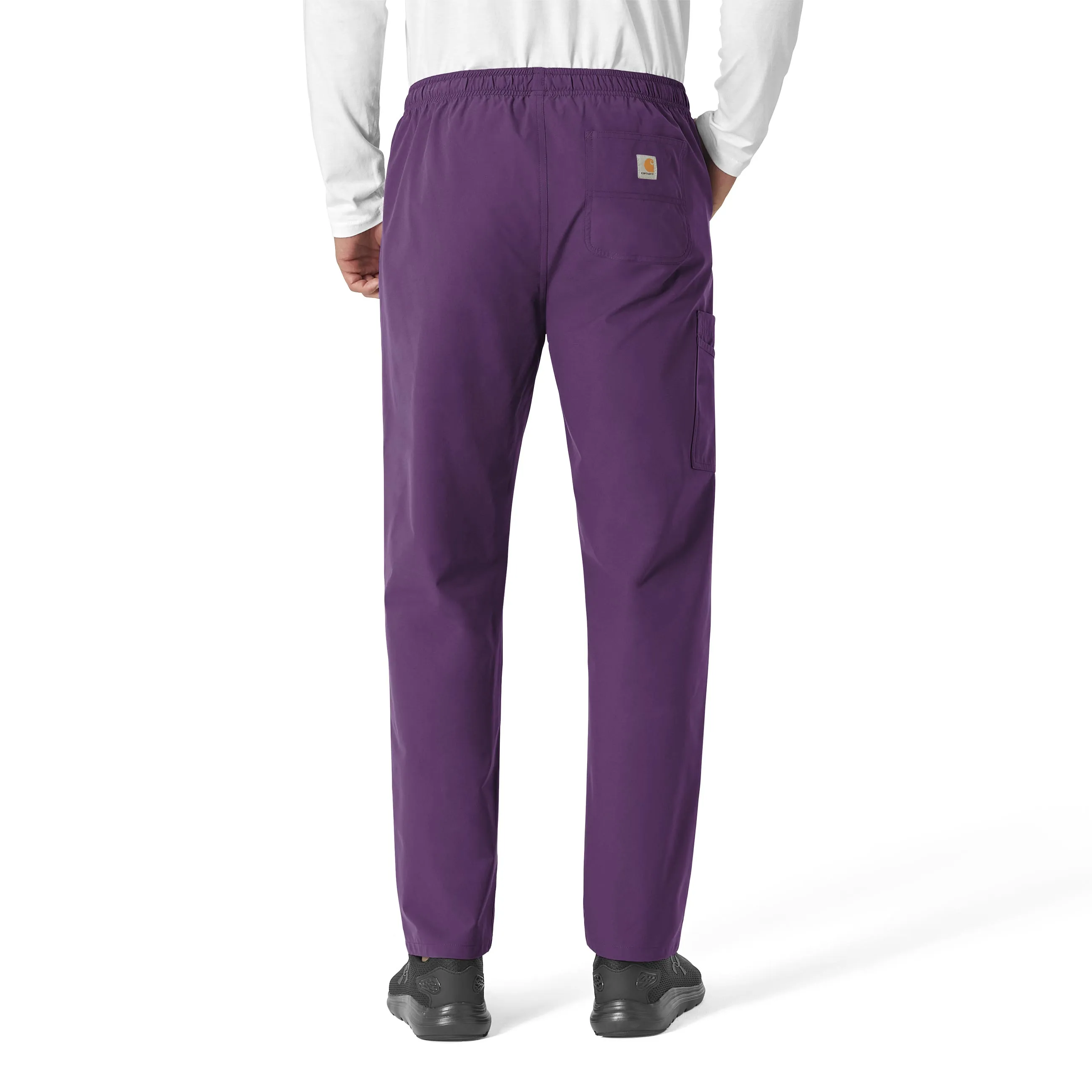 Carhartt Force Essentials Unisex Elastic Waist Cargo Scrub Pant - Eggplant