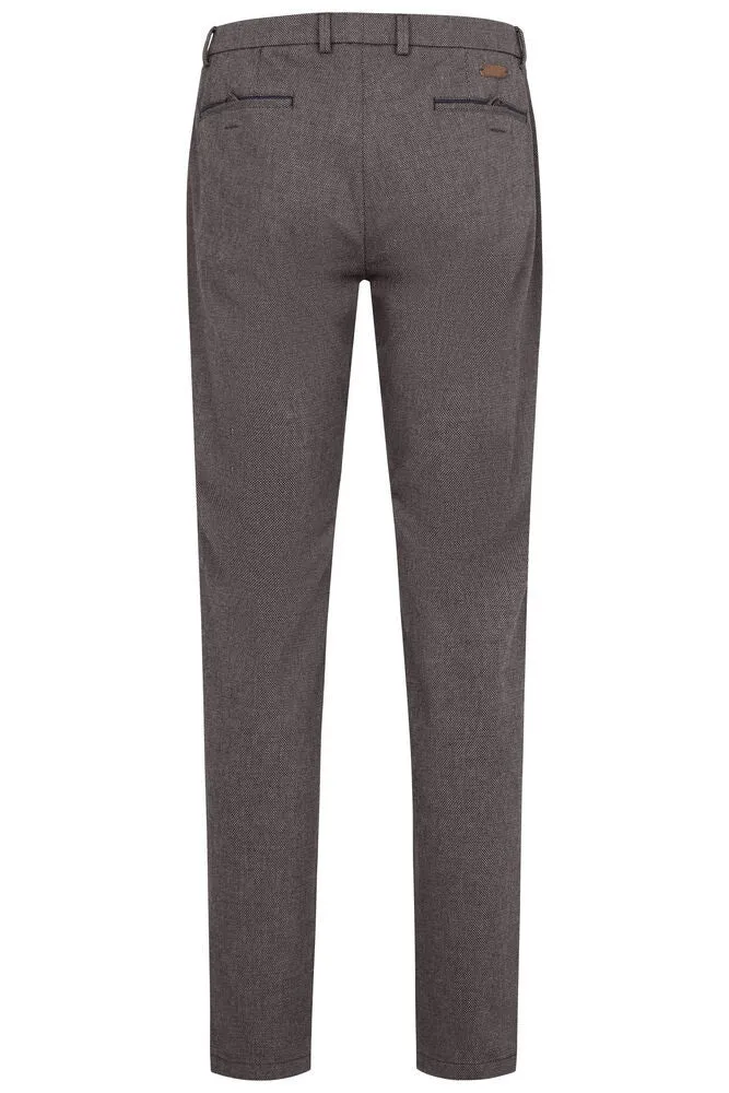 Cashmere Touch Printed Trousers - Light Brown