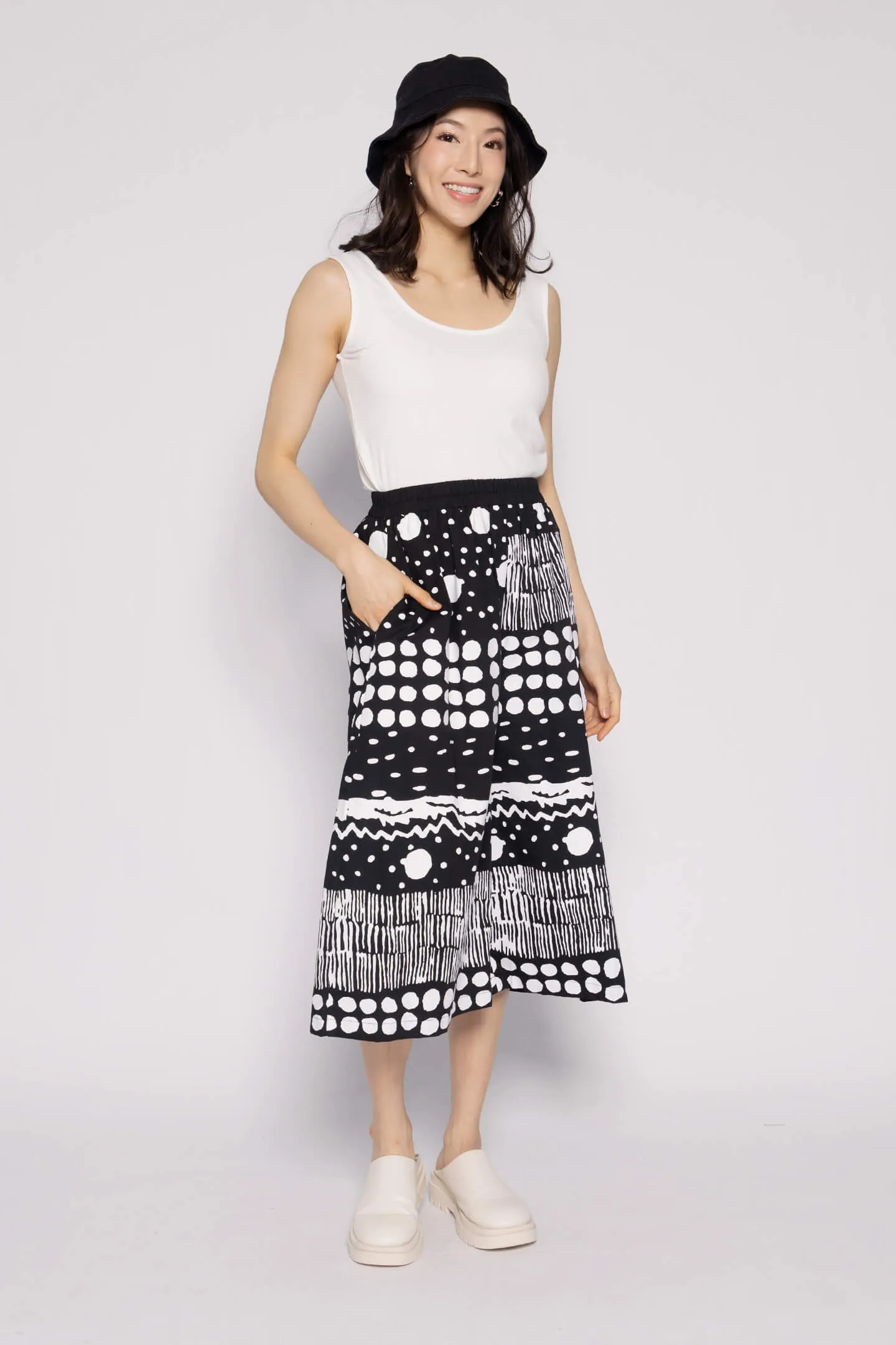 Celeste Culottes in Polkadot