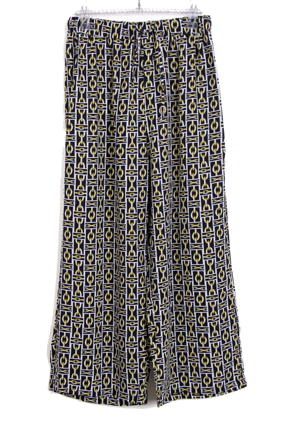 Chain Print High Waist Culotte Trouser