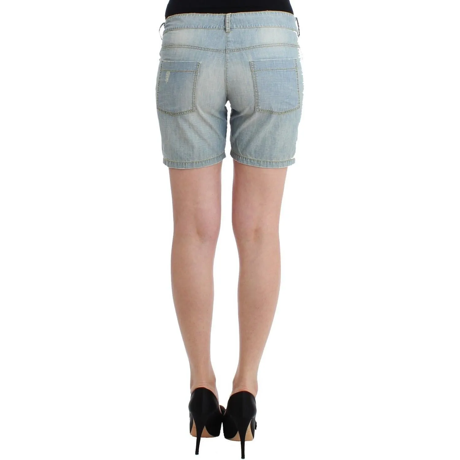 Chic Blue Denim Shorts - Ermanno Scervino