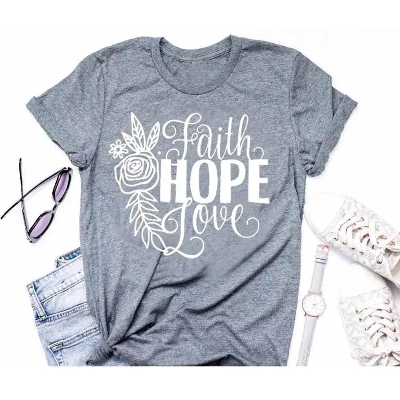 Christian T-Shirt <br> Faith Hope Love