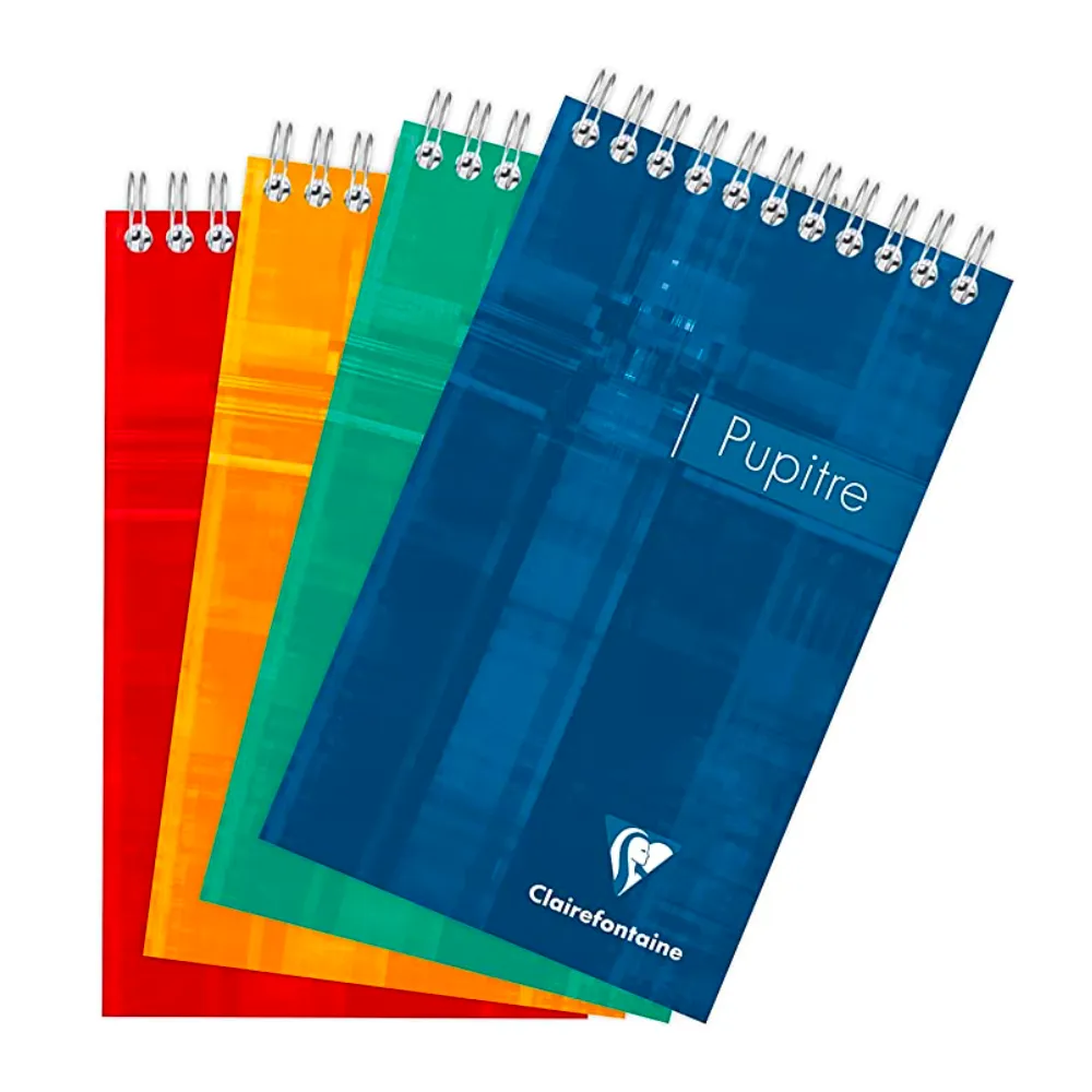 Clairefontaine #8626 Classic Lined Top Wirebound Notepad (3.25 x 5.5) (Assorted)