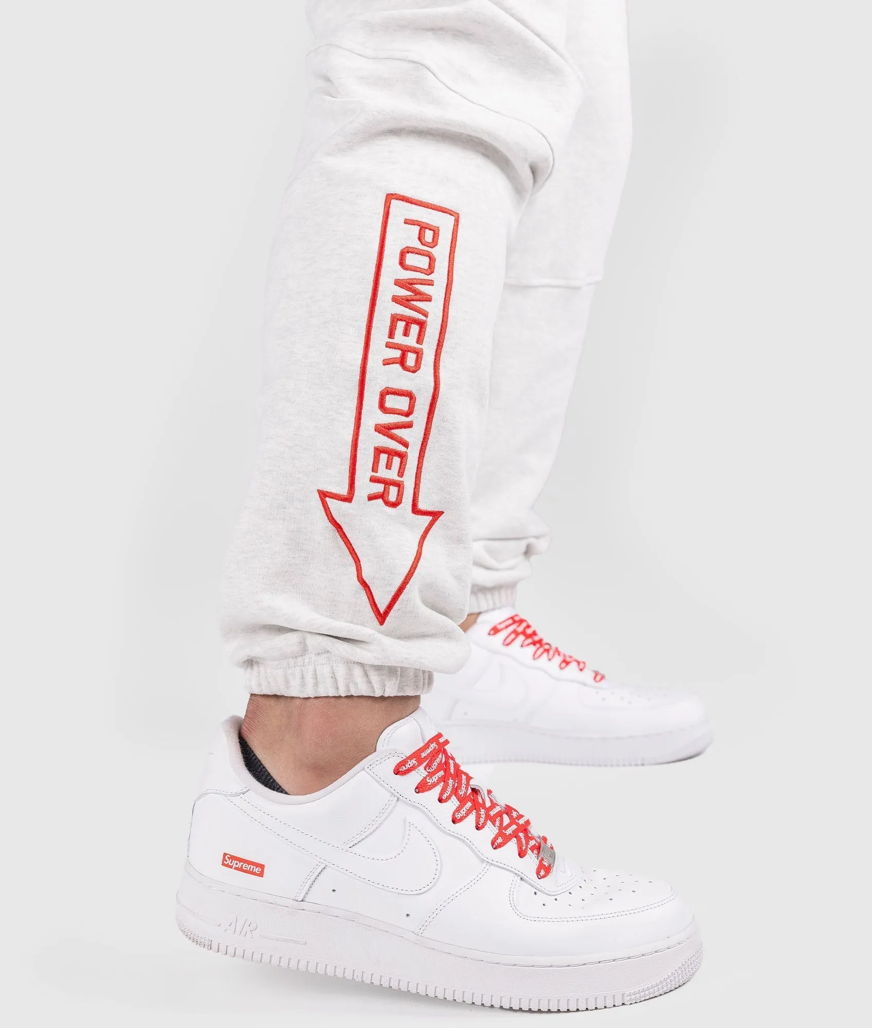 Clutch Kick P1 Fleece Track Pants - White