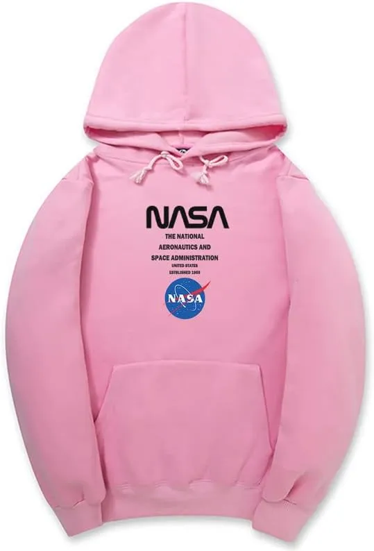 CORIRESHA Teen's NASA Hoodie Casual Drawstring Long Sleeve Fall Soft Cotton Sweatshirt