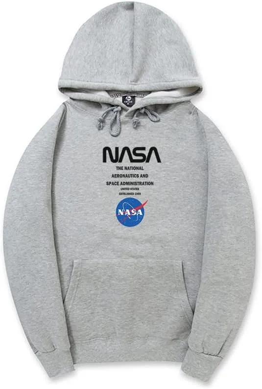 CORIRESHA Teen's NASA Hoodie Casual Drawstring Long Sleeve Fall Soft Cotton Sweatshirt