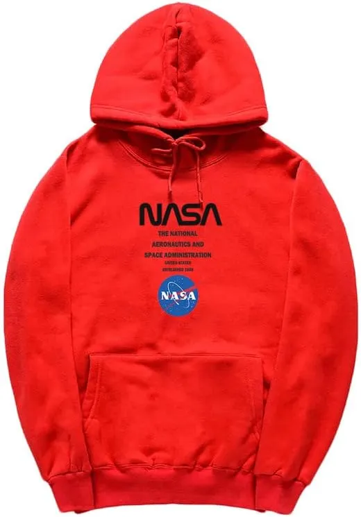 CORIRESHA Teen's NASA Hoodie Casual Drawstring Long Sleeve Fall Soft Cotton Sweatshirt