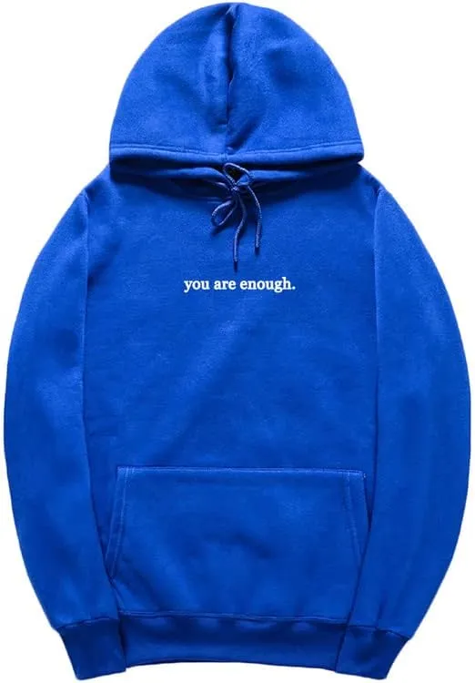 CORIRESHA Teen's You Are Enough Hoodie Dear Person Behind Me Letters Sweatshirt