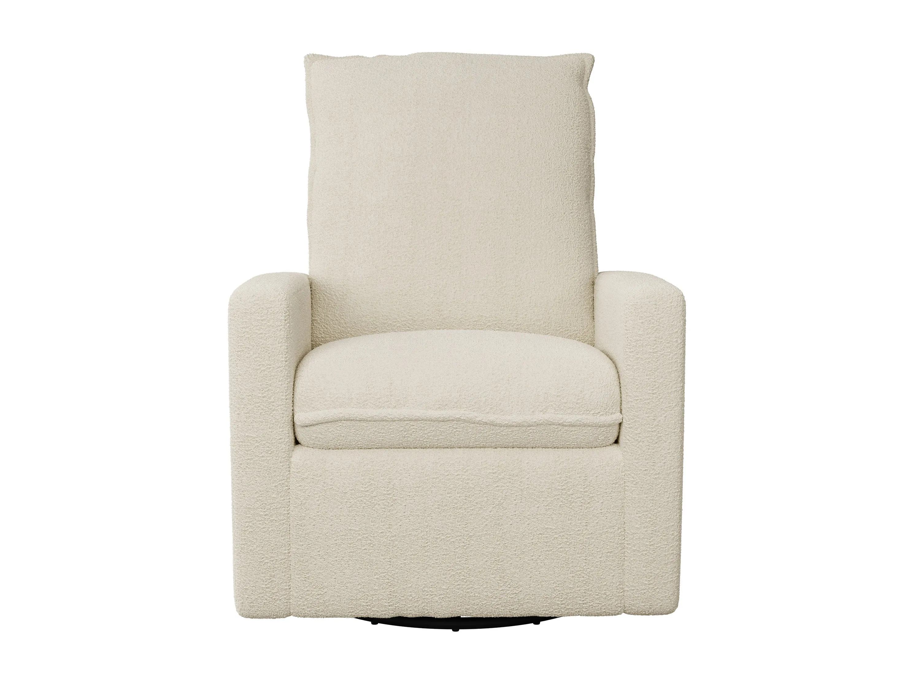 Cream Boucle Glider Recliner Chair