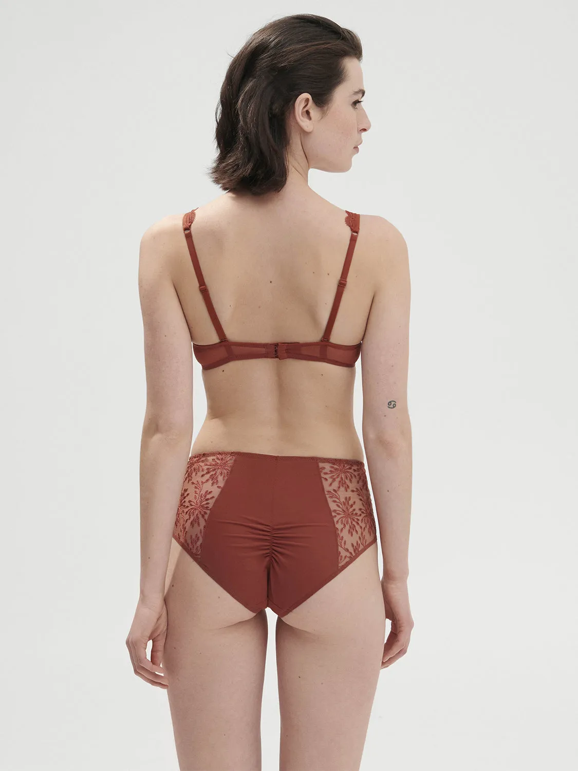 Culotte taille haute - Terre de Sienne