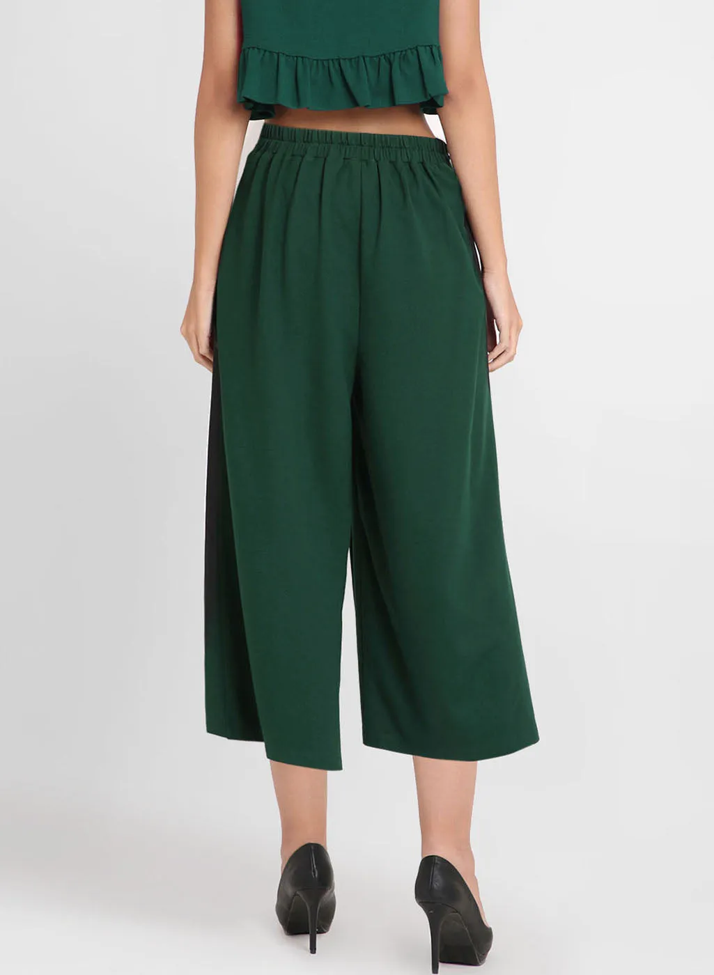 Culotte With Button Overlapping