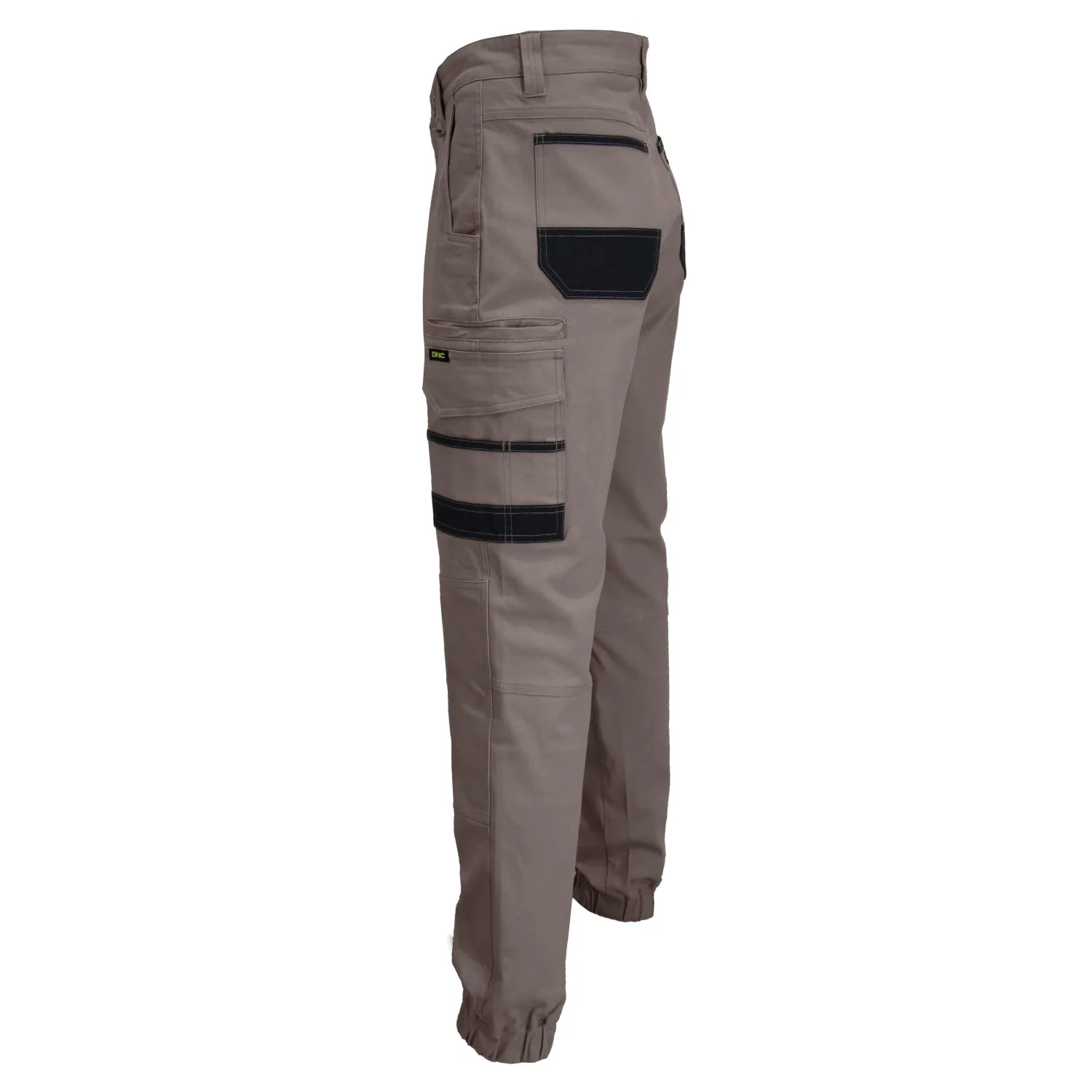 DNC SlimFlex Tradie Cargo Pants Elastic Cuffs (3376)