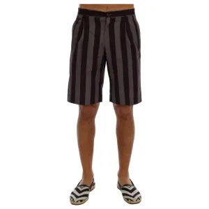 Dolce & Gabbana Casual Striped Cotton Shorts