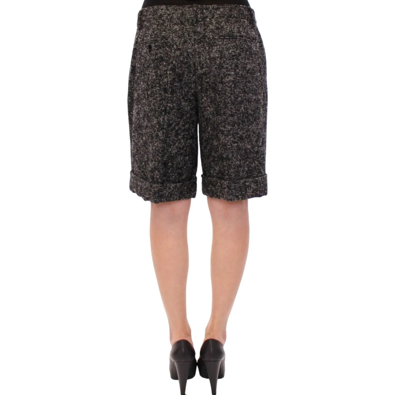 Dolce & Gabbana Elegant Gray Alpaca Blend Shorts