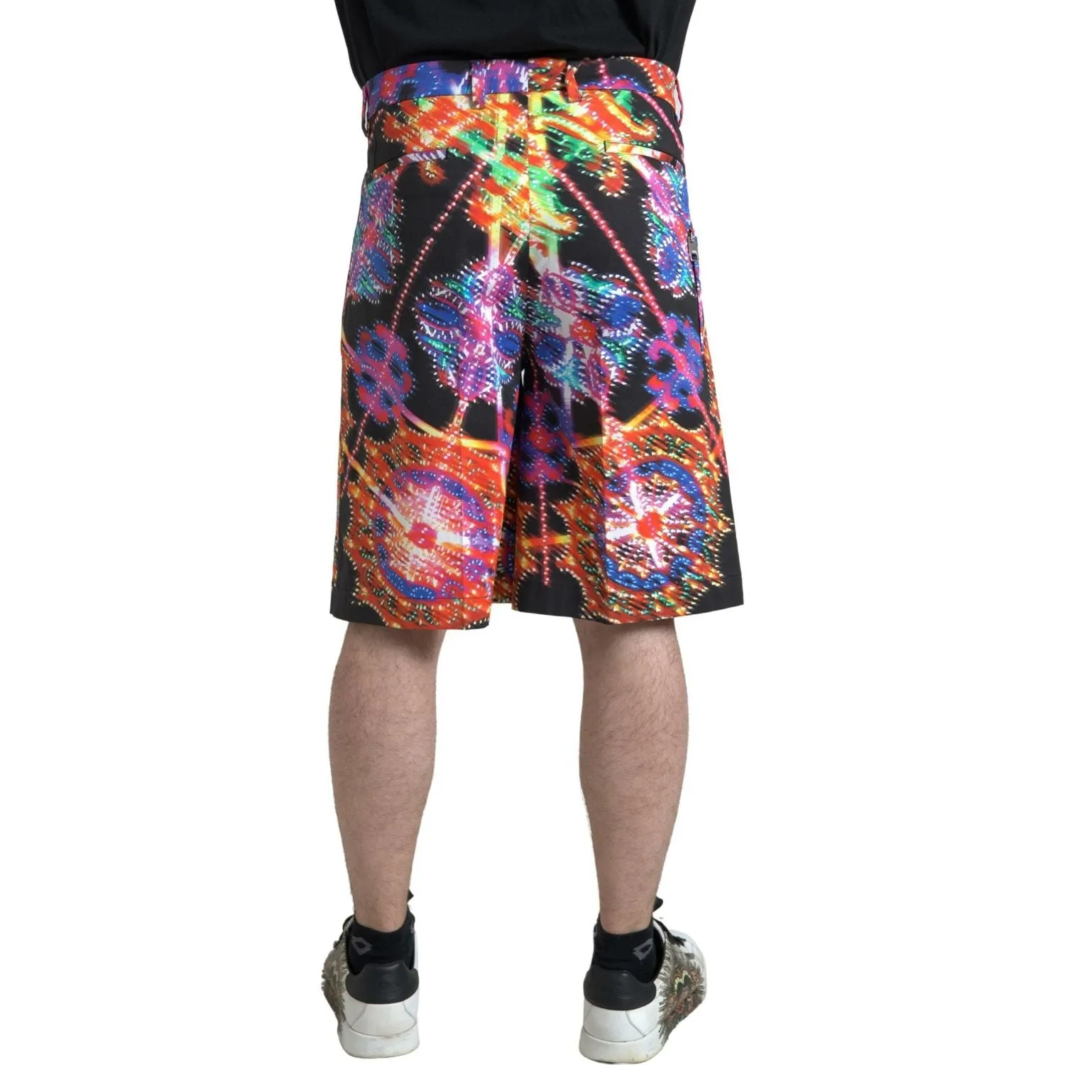 Dolce & Gabbana Multicolor Printed Bermuda Shorts