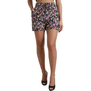 Dolce & Gabbana Vibrant High Waist Floral Shorts